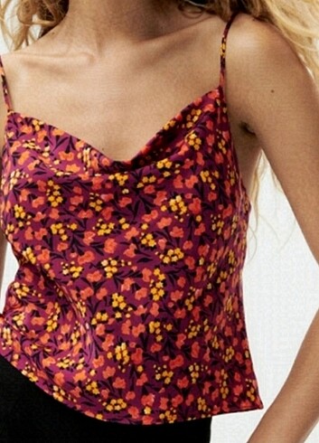 Zara çiçekli tops