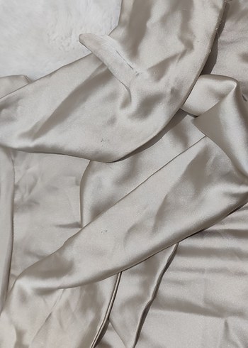 zara bej Drapeli Mini V Yaka Elbise - Görsel 6