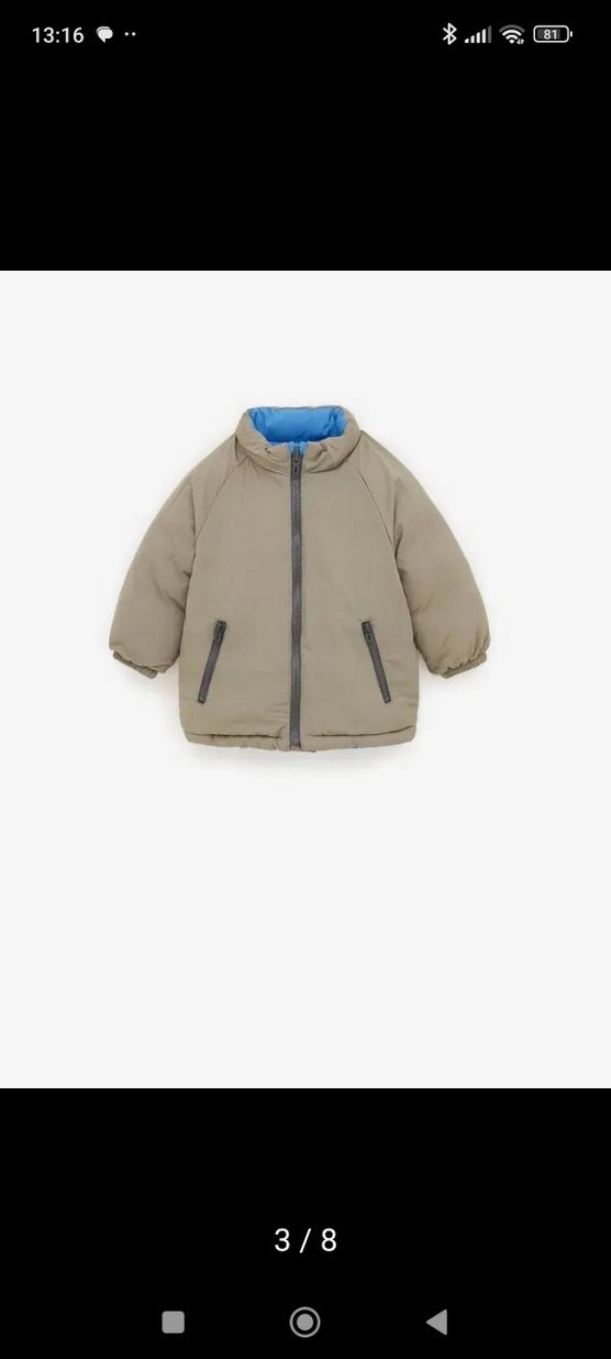 zara çift taraflı çocuk mont - Görsel 3