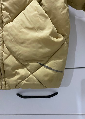 Zara Erkek Çocuk 3-4 yaş Sarı Kapüşonlu Şişme Mont - Görsel 2