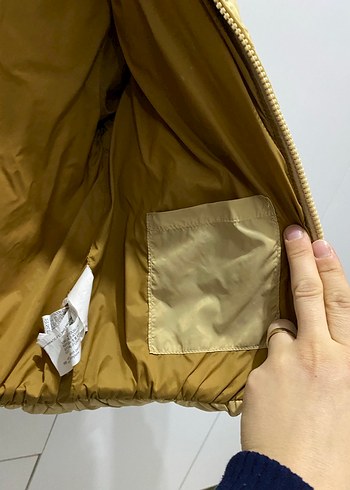 Zara Erkek Çocuk 3-4 yaş Sarı Kapüşonlu Şişme Mont - Görsel 5