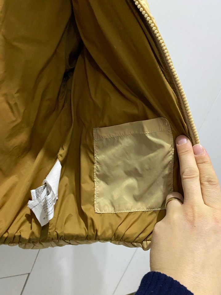 Zara Erkek Çocuk 3-4 yaş Sarı Kapüşonlu Şişme Mont - Görsel 5