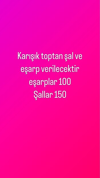 Şal ve eşarp toptan