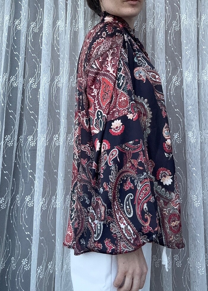 Kadriye Baştürk Saten Gömlek - Görsel 2