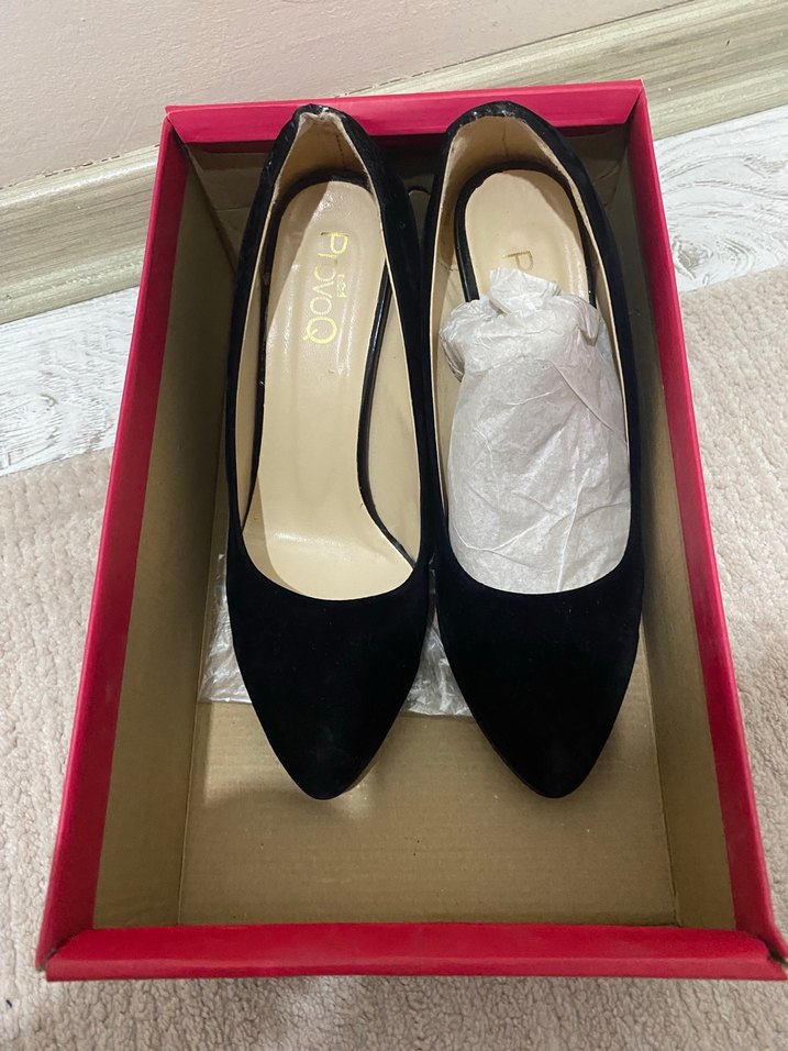 Siyah Topuklu Kadın Ayakkabı - Görsel 2