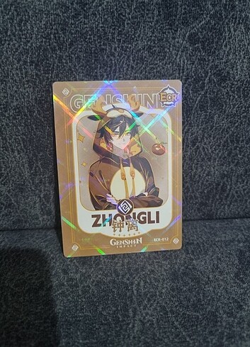 Genshin İmpact Zhong li orjinal kartı 
