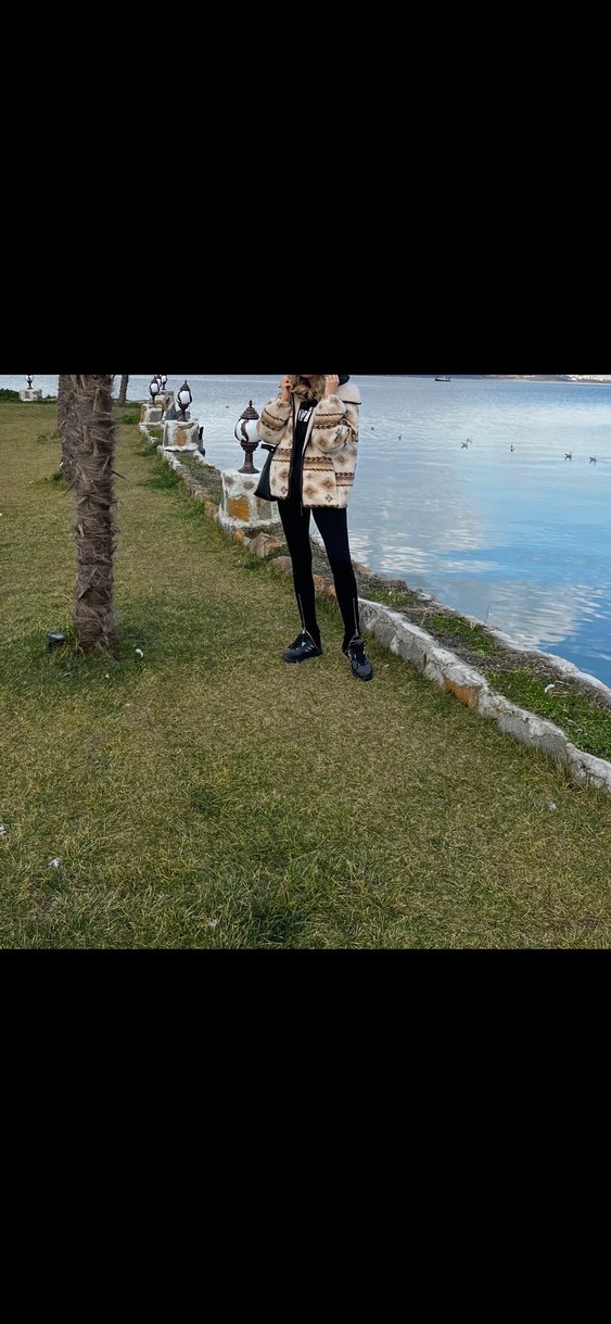 Kürk Detaylı krem Camel Midi Kışlık Mont - Görsel 4