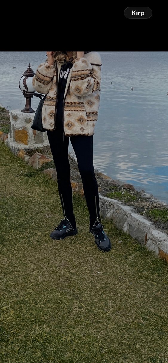 Kürk Detaylı krem Camel Midi Kışlık Mont - Görsel 3