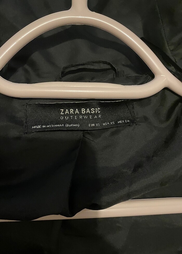 Zara xs beden kaşe kaban - Görsel 3