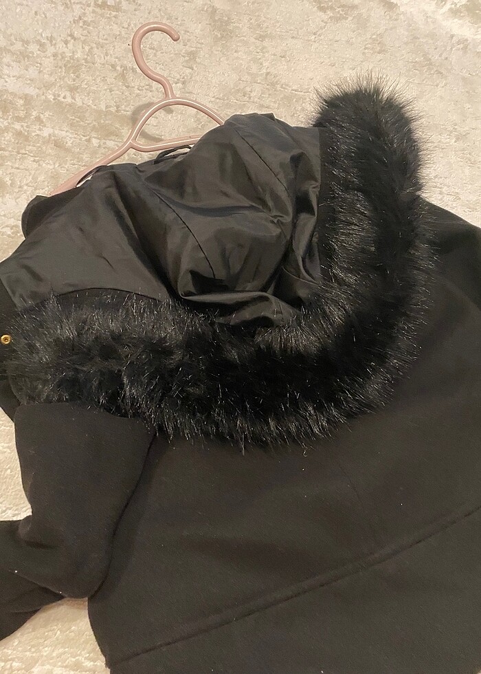 Zara xs beden kaşe kaban - Görsel 4