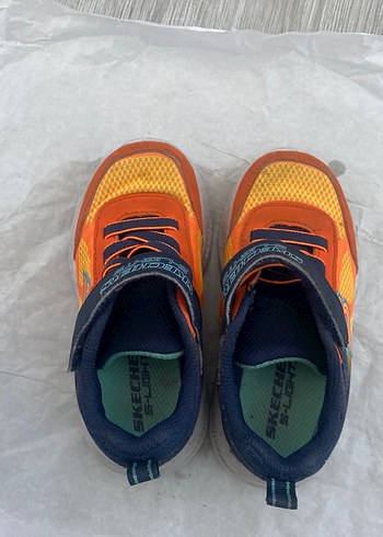 Skechers Turuncu ışıklı  Erkek Çocuk Spor Ayakkabı - Görsel 2