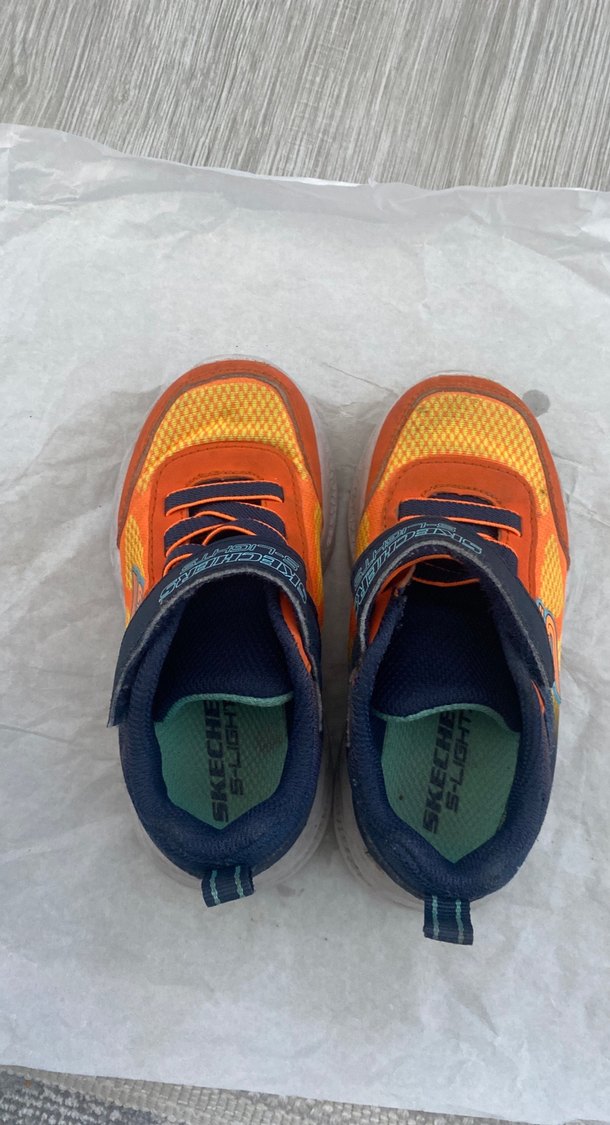 Skechers Turuncu ışıklı  Erkek Çocuk Spor Ayakkabı - Görsel 2