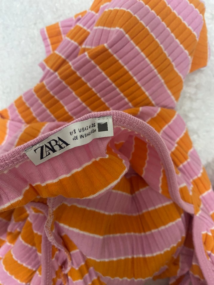 Çizgili Uzun Askılı midi boy Kadın Elbise - Görsel 3