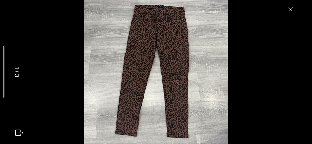 Leopar desenli pantolon