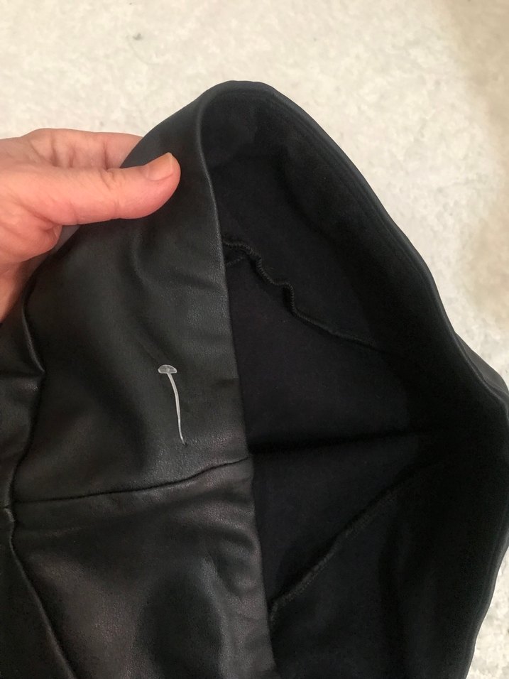Deri Siyah Kadın Tayt - Görsel 5