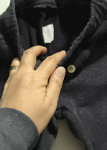 Düğmeli Siyah Kız Tayt - Görsel 2