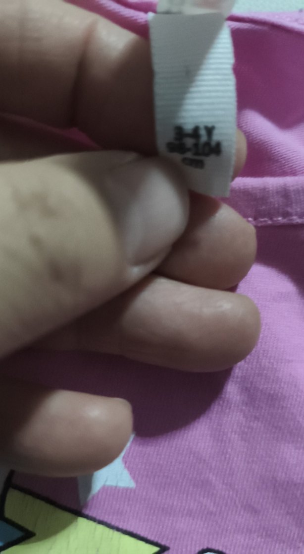 Kız Çocuk Uzun Kollu Baskılı Pembe Tişört - Görsel 3