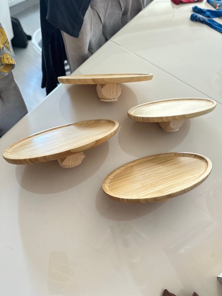 Bambu ayaklı sunumluk. Adet fiyatıdır. 
4 adet mevcut elimde. - Görsel 3