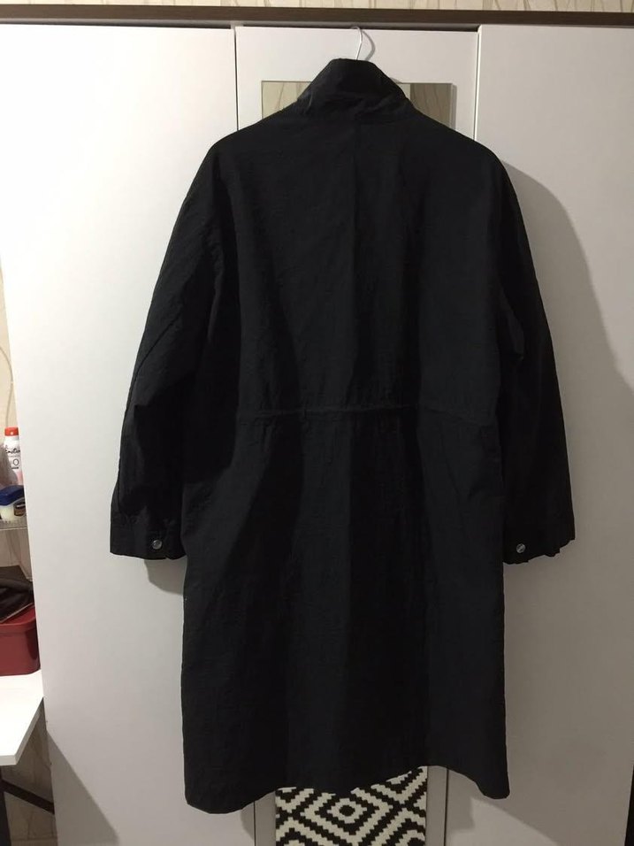 Yağmurluk&Rüzgarlık uzun siyah - Görsel 4