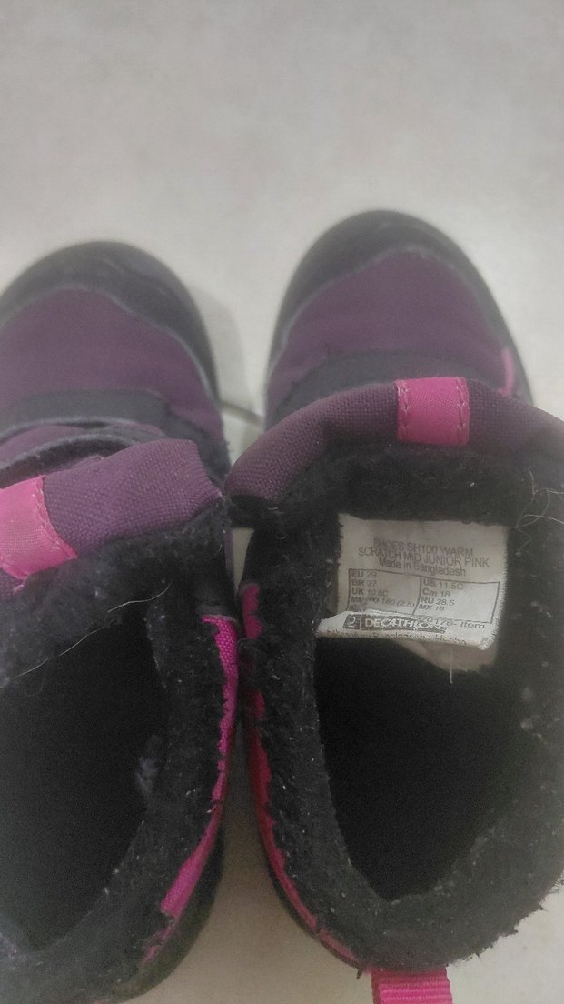 Kız Çocuk Mor Kauçuk Spor Bot - Görsel 4