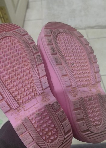 Pembe Kız Çocuk Lastik Çizme Fırfırlı - Görsel 4