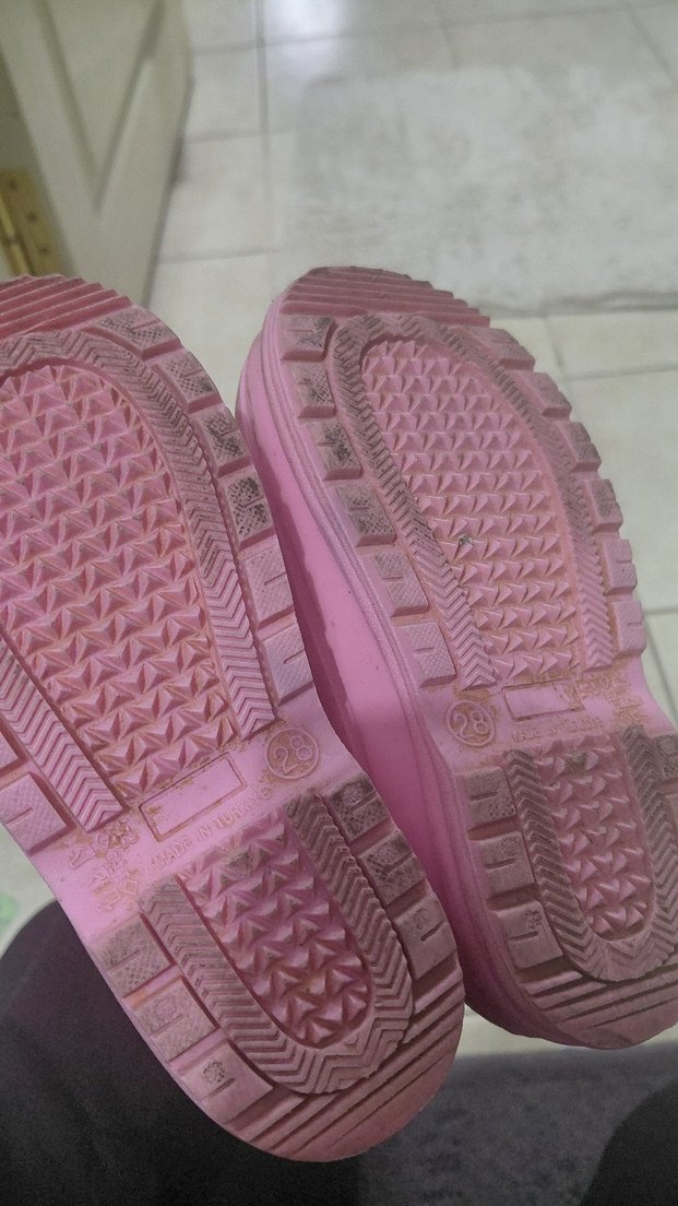 Pembe Kız Çocuk Lastik Çizme Fırfırlı - Görsel 4