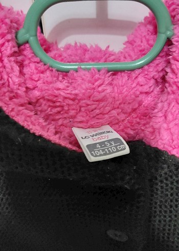 Kız Çocuk Kapüşonlu Triko Siyah Yelek - Görsel 3