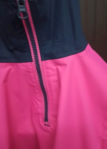 Decathlon Pembe, Kapüşonlu Kız Çocuk Yağmurluk - Görsel 3