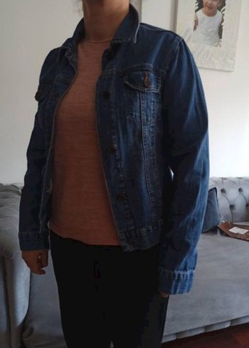Lcw Vision Gömlek Yaka Jean Ceket - Görsel 5