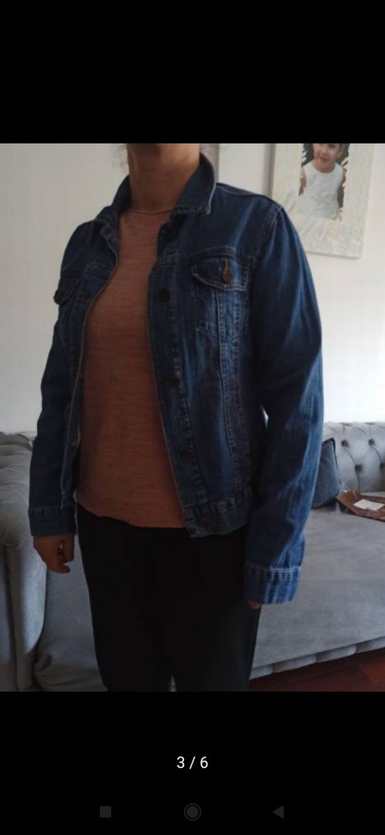 Lcw Vision Gömlek Yaka Jean Ceket - Görsel 5