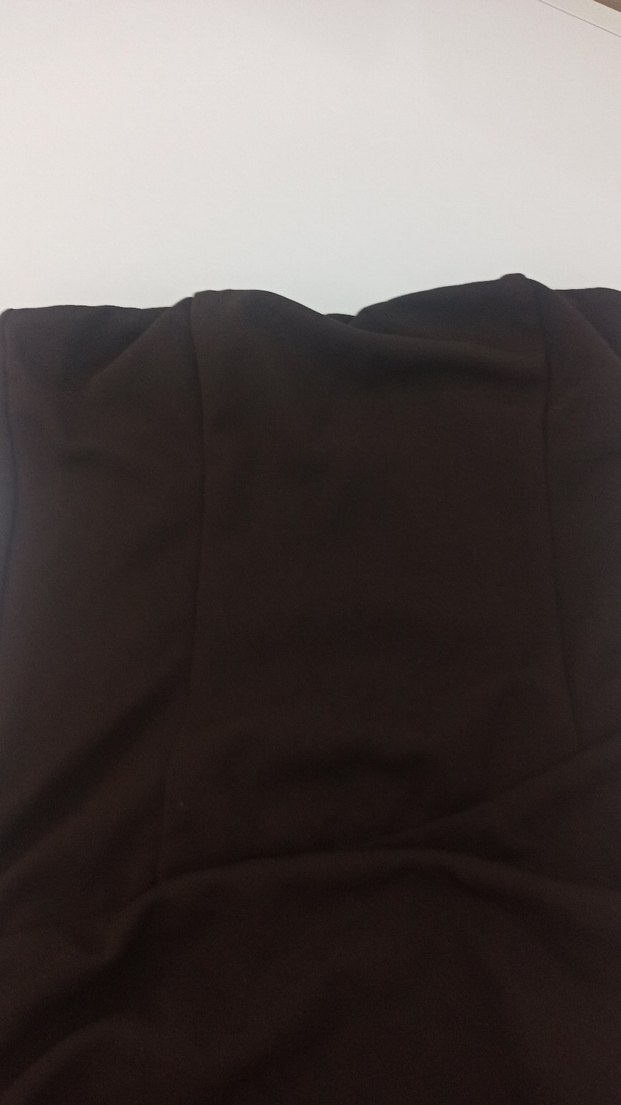 Kahverengi Drapeli Midi Kadın Elbise - Görsel 4