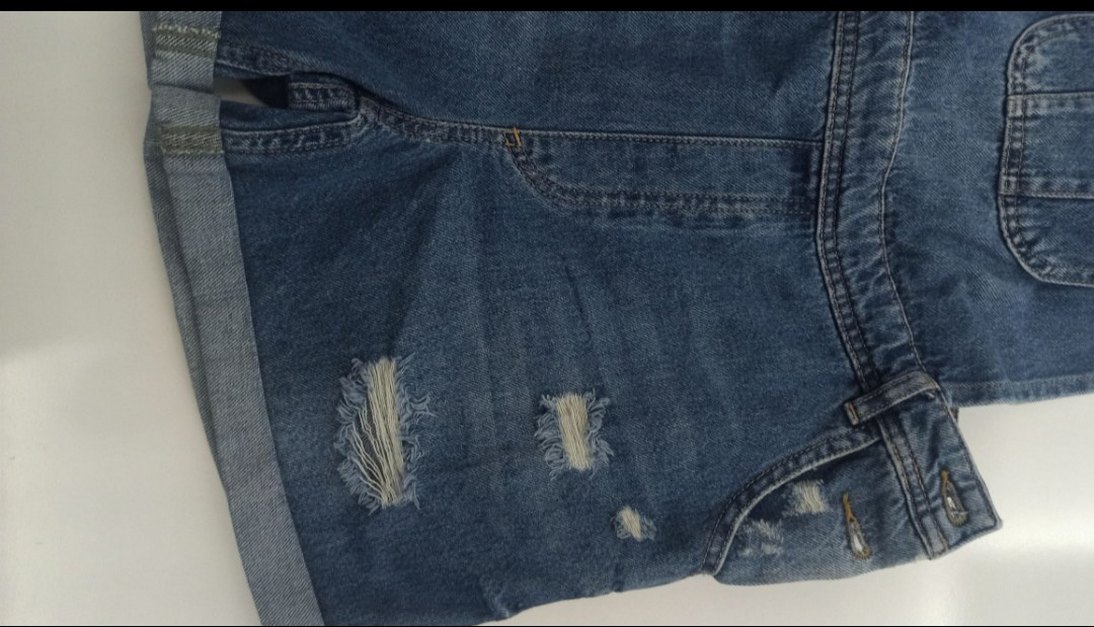 Kemerli Mavi Jean Salopet - Görsel 2