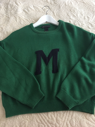 Mango Mini yeşil triko