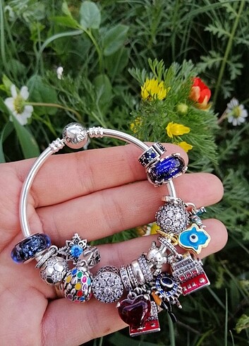  Beden çeşitli Renk Pandora Charm 