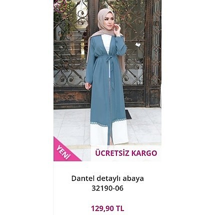 Abaya indigo rengi