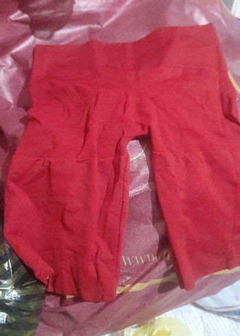 Kırmızı korse  dogum sonrası - Görsel 3