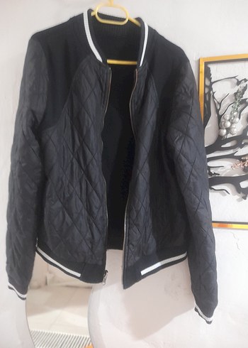 Siyah Kadın Fermuarlı Günlük Ceket - Görsel 3