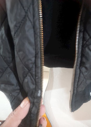 Siyah Kadın Fermuarlı Günlük Ceket - Görsel 2