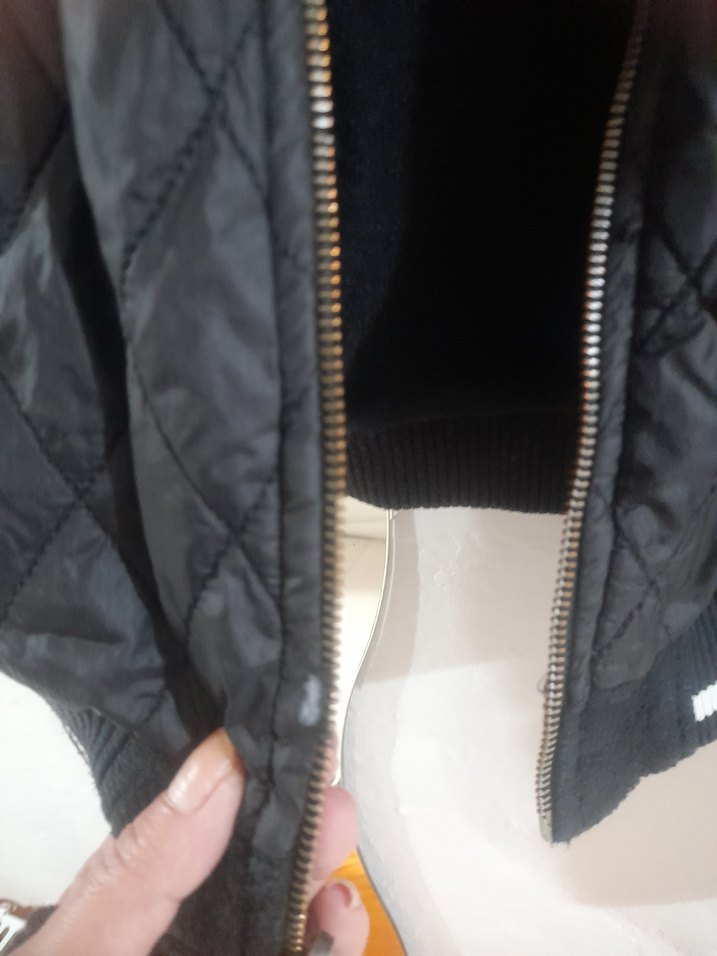 Siyah Kadın Fermuarlı Günlük Ceket - Görsel 2