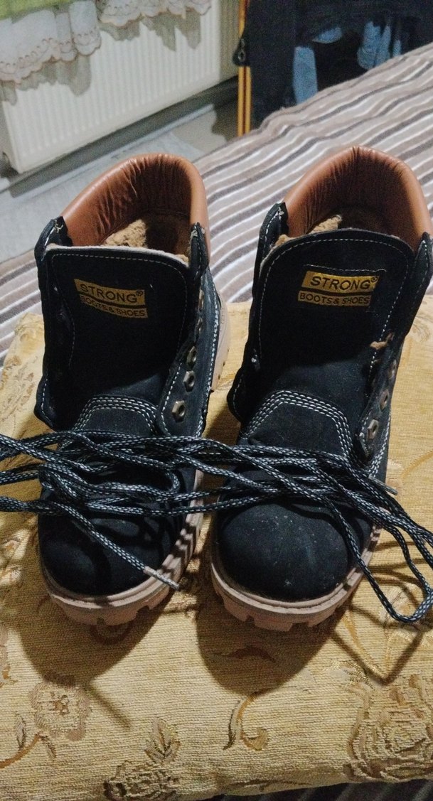 Erkek Siyah Normcore Ayakkabı Bağcıkları - Görsel 2