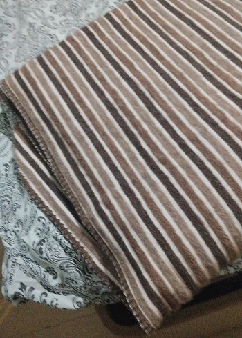 Kahverengi Gri Zebra Desenli Nevresim Takımı battanıye - Görsel 3