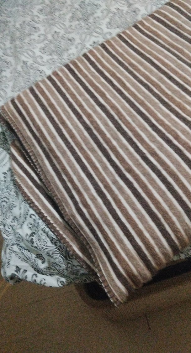 Kahverengi Gri Zebra Desenli Nevresim Takımı battanıye - Görsel 3