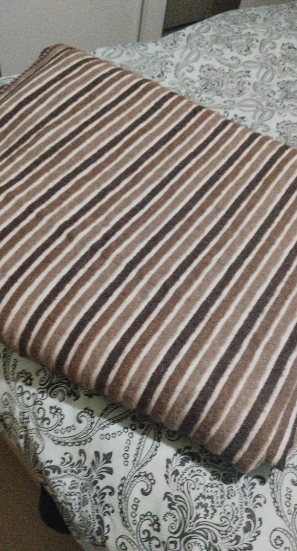 Kahverengi Gri Zebra Desenli Nevresim Takımı battanıye - Görsel 2