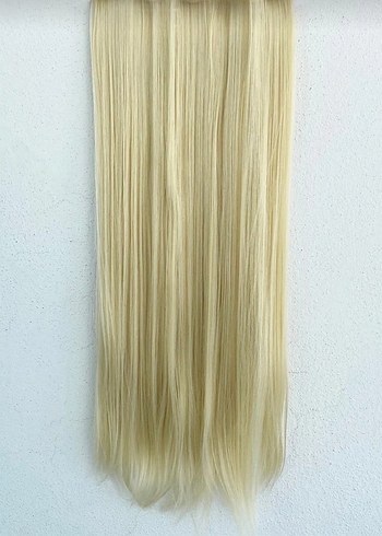 Açık sarı postiş saç çıtçıt - Görsel 5