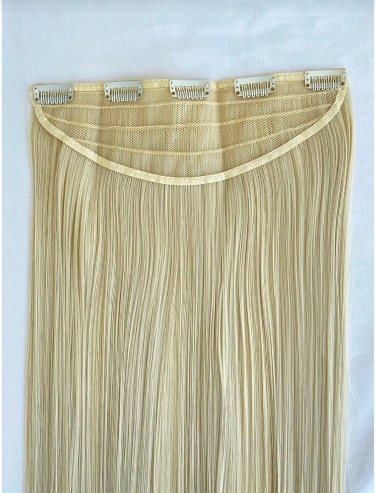 Açık sarı postiş saç çıtçıt - Görsel 3