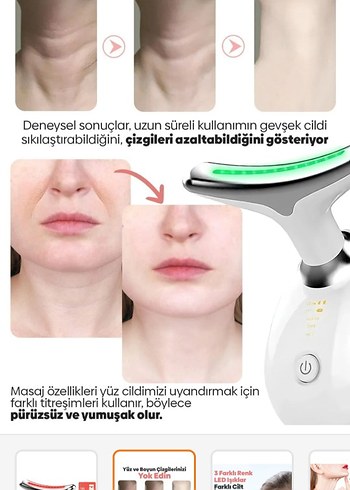 Yüz ve Boyun Kırışıklık Giderici Cihaz - Görsel 5