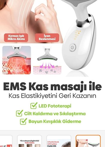 Yüz ve Boyun Kırışıklık Giderici Cihaz - Görsel 3
