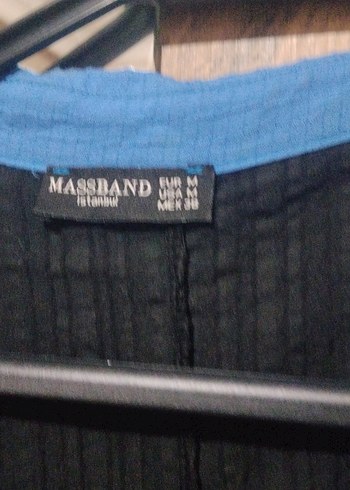 Straplez Mavi Uzun Kollu elbıse - Görsel 4