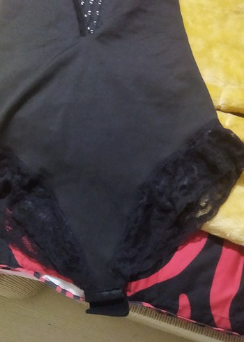 l Beden Siyah Gotik Midi Kadın İç Çamaşırı korse