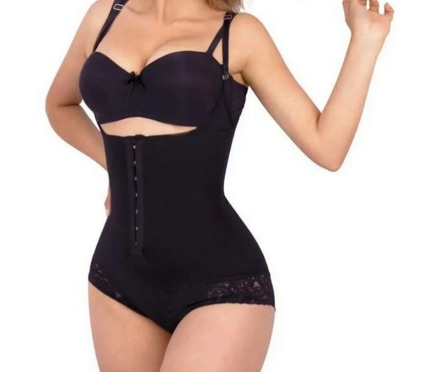 Siyah Gotik Midi Kadın İç Çamaşırı korse - Görsel 2